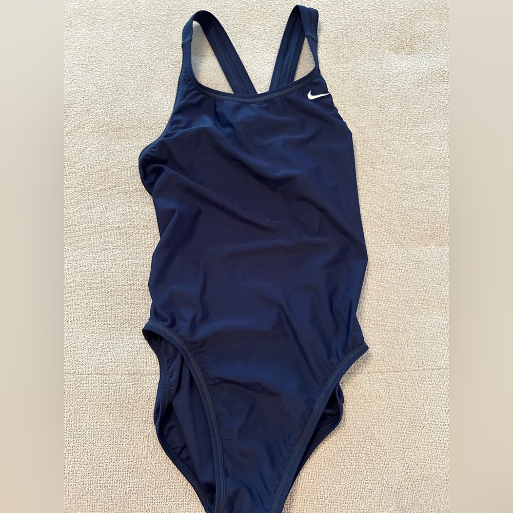 Nike Navy Blue One-Piece Swimsuit